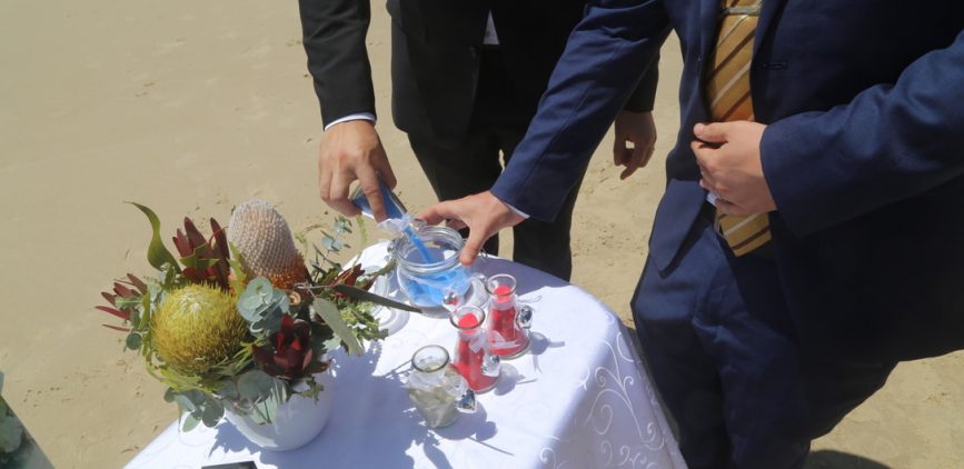 Sand Ceremony at the Gold Coast